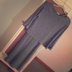 Zara bodycon sweater dress & top combo